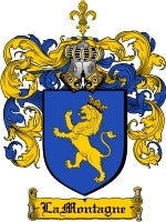 Lamontagne coat of arms family crest download