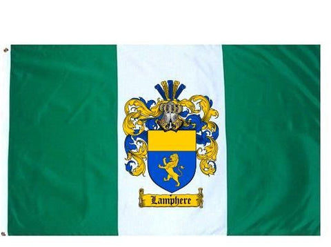 Lamphere family crest coat of arms flag