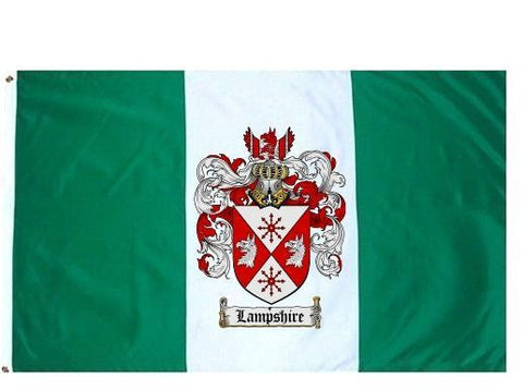 Lampshire family crest coat of arms flag