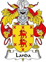 Landa coat of arms family crest download