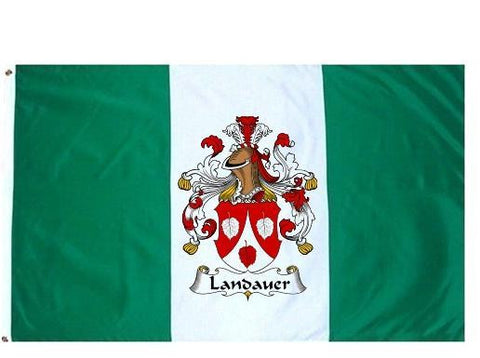 Landauer family crest coat of arms flag