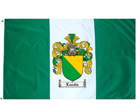 Landis family crest coat of arms flag