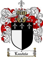 Landolo coat of arms family crest download
