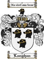 Langhan coat of arms family crest download