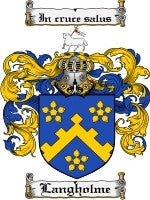 Langholme coat of arms family crest download
