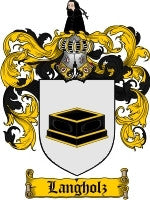 Langholz coat of arms family crest download