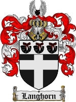 Langhorn coat of arms family crest download