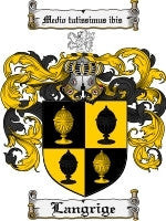 Langrige coat of arms family crest download