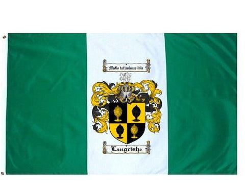 Langrishe family crest coat of arms flag