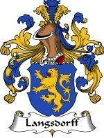 Langsdorff coat of arms family crest download