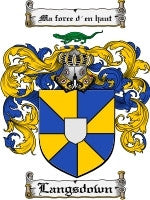 Langsdown coat of arms family crest download