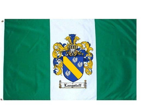 Langstaff family crest coat of arms flag