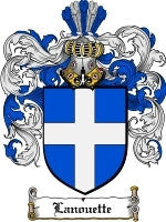 Lanouette coat of arms family crest download