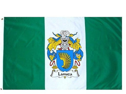 Lanuza family crest coat of arms flag