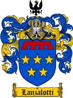 Lanzalotti coat of arms family crest download