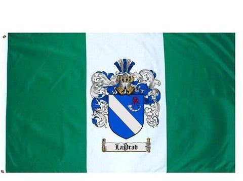 Laprad family crest coat of arms flag