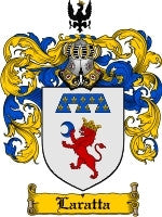 Laratta coat of arms family crest download