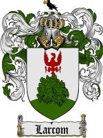 Larcom coat of arms family crest download