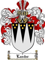 Larder coat of arms family crest download