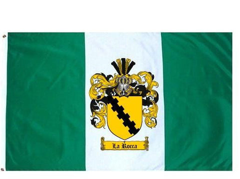 Larocca family crest coat of arms flag