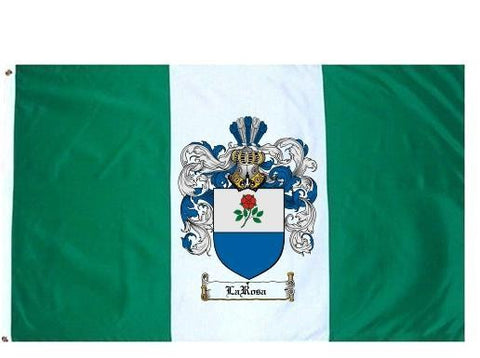 Larosa family crest coat of arms flag