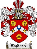 Larosee coat of arms family crest download