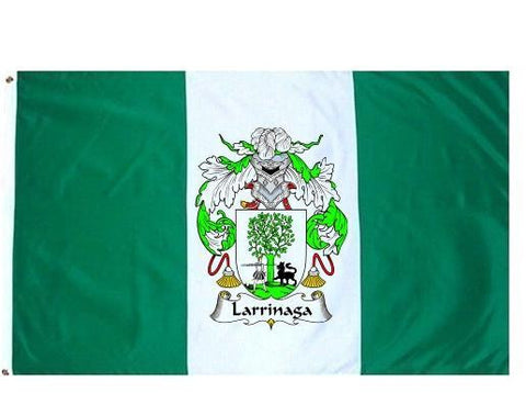 Larrinaga family crest coat of arms flag