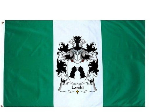 Larski family crest coat of arms flag