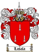 Lasala coat of arms family crest download