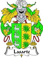 Lasarte coat of arms family crest download