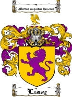 Lasey coat of arms family crest download