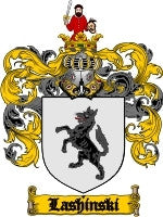 Lashinski coat of arms family crest download