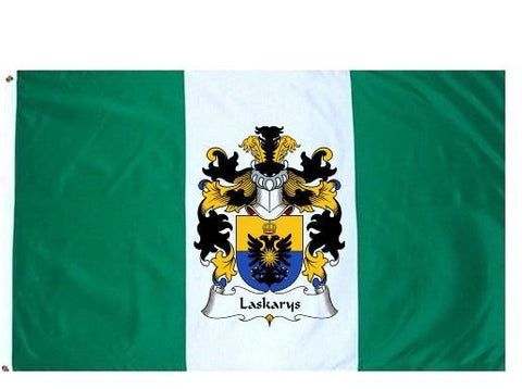 Laskarys family crest coat of arms flag