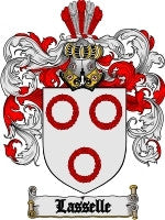 Lasselle coat of arms family crest download