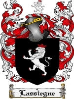 Lassiegne coat of arms family crest download