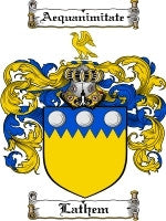 Lathem coat of arms family crest download