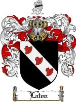 Laton coat of arms family crest download