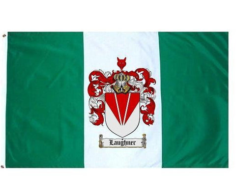 Laughner family crest coat of arms flag