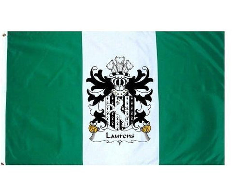 Laurens family crest coat of arms flag
