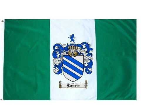 Lauria family crest coat of arms flag