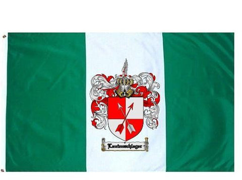 Lautenschlager family crest coat of arms flag
