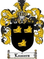 Lauvers coat of arms family crest download