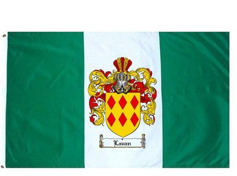 Lavan family crest coat of arms flag
