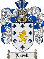 Lavell coat of arms family crest download