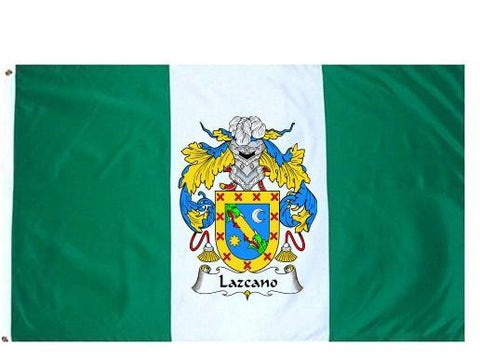 Lazcano family crest coat of arms flag