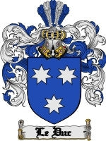 Le'Duc coat of arms family crest download