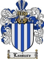 Leasure coat of arms family crest download
