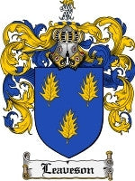 Leaveson coat of arms family crest download