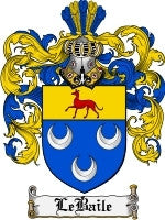 Lebaile coat of arms family crest download