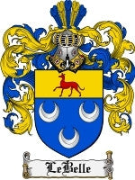Lebelle coat of arms family crest download